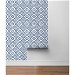Lillian August Peel &amp; Stick Porto Tile Riviera Blue Wallpaper thumbnail image 4 of 4