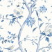 Lillian August Peel & Stick Floral Trail Bluestone Wallpaper