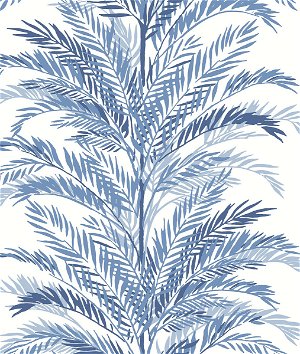 Lillian August Peel & Stick Keana Palm Coastal Blue Wallpaper