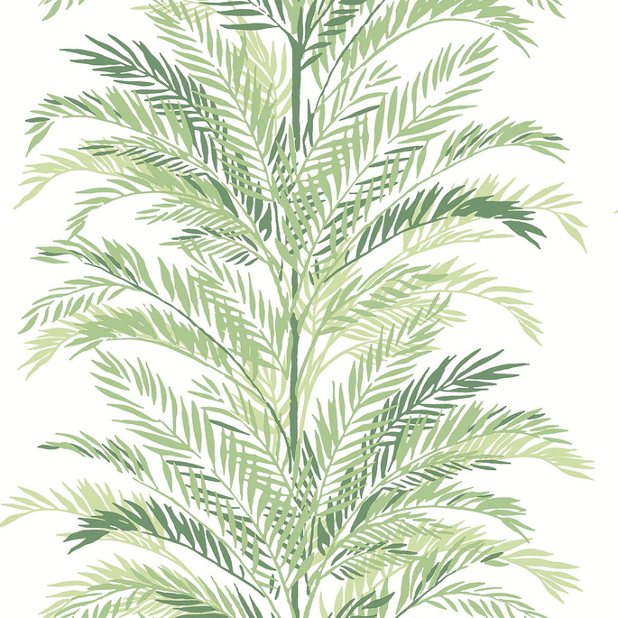Lillian August Peel &amp; Stick Keana Palm Paradise Green Wallpaper image 1 of 4