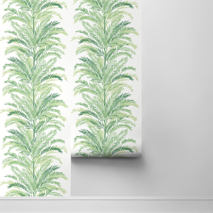 Lillian August Peel &amp; Stick Keana Palm Paradise Green Wallpaper image 2 of 4