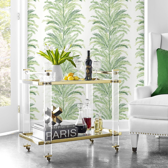 Lillian August Peel &amp; Stick Keana Palm Paradise Green Wallpaper image 3 of 4