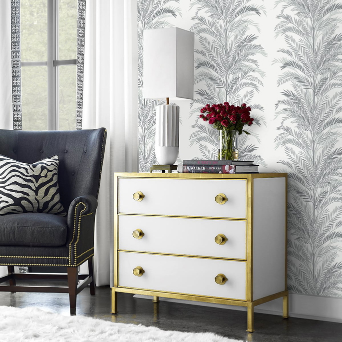 Lillian August Peel &amp; Stick Keana Palm Harbor Mist Wallpaper image 4 of 4