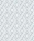 Lillian August Peel & Stick Boho Grid Denim Blue Wallpaper