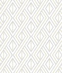 Lillian August Peel & Stick Boho Grid Argos Grey & Yellow Wallpaper