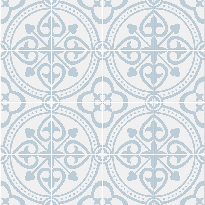 Lillian August Peel &amp; Stick Villa Mar Tile Hampton Blue Wallpaper image 1 of 4