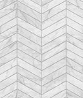 Lillian August Peel & Stick Marbled Chevron Calcutta & Argos Grey Wallpaper