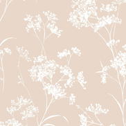 Lillian August Peel & Stick Floral Mist Peach Petal Wallpaper