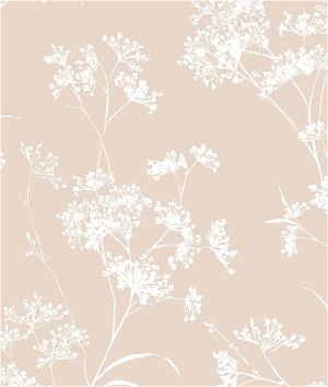 Lillian August Peel & Stick Floral Mist Peach Petal Wallpaper