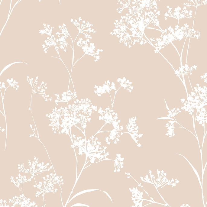 Lillian August Peel &amp; Stick Floral Mist Peach Petal Wallpaper image 1 of 4