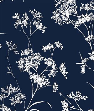 Lillian August Peel & Stick Floral Mist Hampton Blue Wallpaper