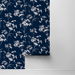 Lillian August Peel &amp; Stick Floral Mist Hampton Blue Wallpaper thumbnail image 2 of 4