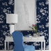 Lillian August Peel &amp; Stick Floral Mist Hampton Blue Wallpaper thumbnail image 4 of 4