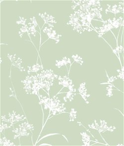 Lillian August Peel & Stick Floral Mist Seacrest Green Wallpaper