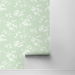 Lillian August Peel &amp; Stick Floral Mist Seacrest Green Wallpaper thumbnail image 2 of 4