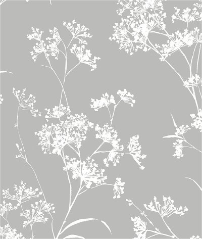 Lillian August Peel & Stick Floral Mist Alloy Wallpaper