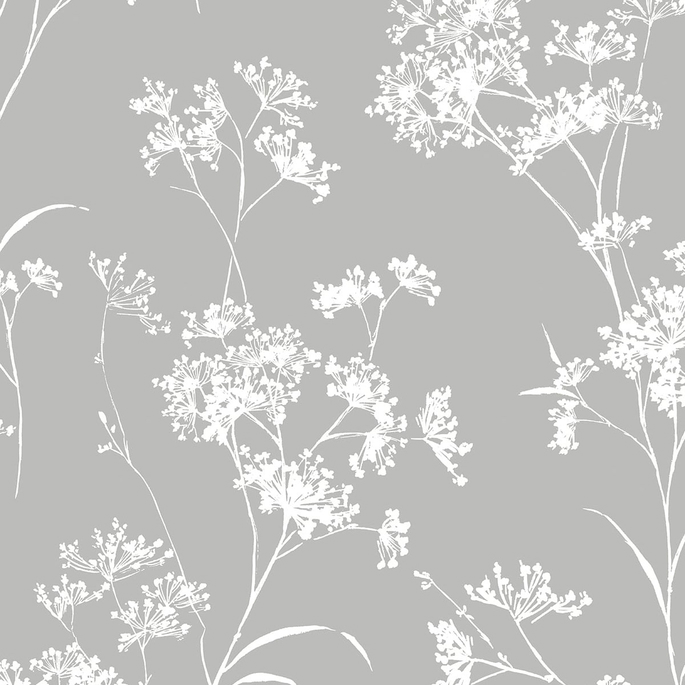 Lillian August Peel &amp; Stick Floral Mist Alloy Wallpaper image 1 of 4