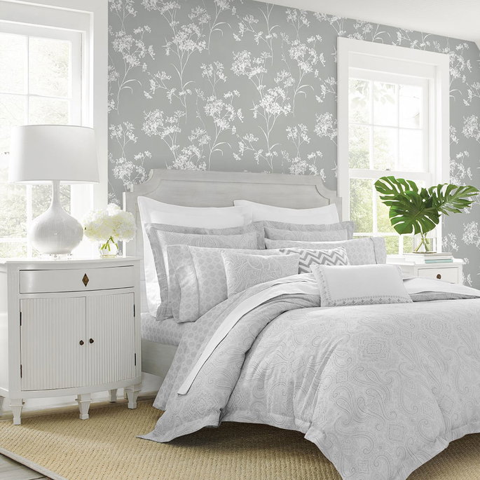 Lillian August Peel &amp; Stick Floral Mist Alloy Wallpaper image 3 of 4