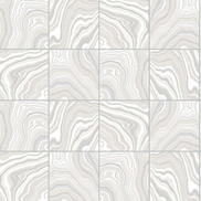 Lillian August Peel & Stick Marbled Tile Quartz Wallpaper