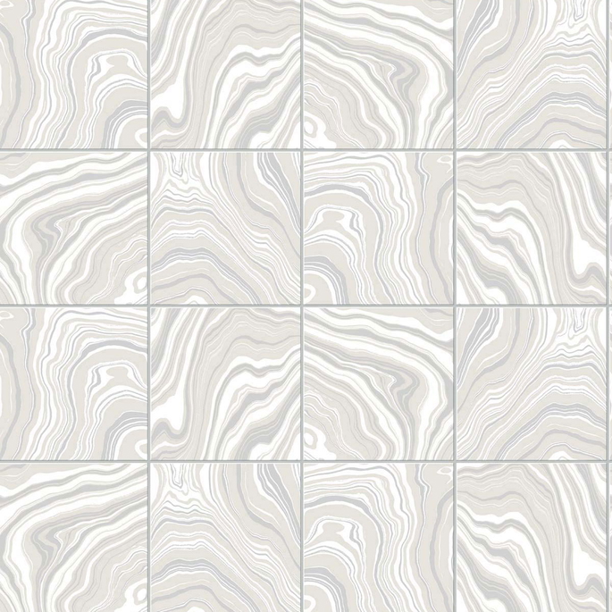 Lillian August Peel &amp; Stick Marbled Tile Quartz Wallpaper image 1 of 4