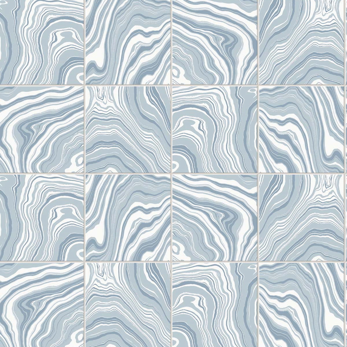 Lillian August Peel &amp; Stick Marbled Tile Lakeside Wallpaper image 1 of 4