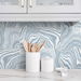 Lillian August Peel &amp; Stick Marbled Tile Lakeside Wallpaper thumbnail image 4 of 4