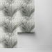Lillian August Peel &amp; Stick Palm Tile Ebony &amp; Fieldstone Wallpaper thumbnail image 2 of 4