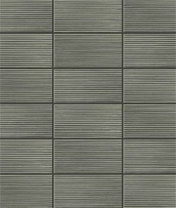 Lillian August Peel & Stick Rib Tile Charcoal Wallpaper