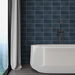 Lillian August Peel &amp; Stick Rib Tile Denim Blue Wallpaper thumbnail image 3 of 4