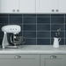 Lillian August Peel &amp; Stick Rib Tile Denim Blue Wallpaper thumbnail image 4 of 4