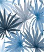 Lillian August Peel & Stick Tropic Palm Toss Blue Seas Wallpaper