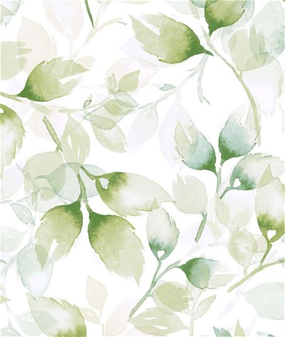 Lillian August Peel & Stick Watercolor Tossed Leaves Green Ivy Wallpaper