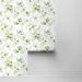 Lillian August Peel &amp; Stick Watercolor Tossed Leaves Green Ivy Wallpaper thumbnail image 2 of 4