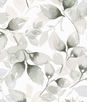 Lillian August Peel & Stick Watercolor Tossed Leaves Sea Salt & Harbor Mist Wallpaper