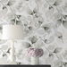 Lillian August Peel &amp; Stick Watercolor Tossed Leaves Sea Salt &amp; Harbor Mist Wallpaper thumbnail image 4 of 4