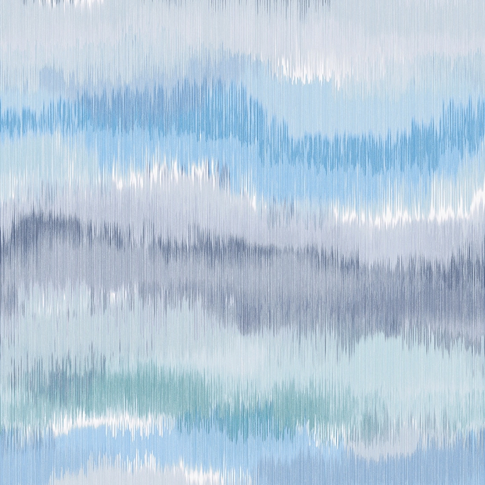 Lillian August Peel &amp; Stick Ikat Waves Lakeside Wallpaper image 1 of 4