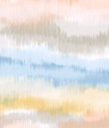 Lillian August Peel & Stick Ikat Waves Sunset Wallpaper