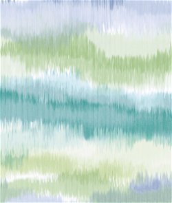 Lillian August Peel & Stick Ikat Waves Seaglass Wallpaper