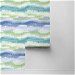 Lillian August Peel &amp; Stick Ikat Waves Seaglass Wallpaper thumbnail image 2 of 4