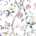 Lillian August Sparrow Haven Riviera Blue & Berry Wallpaper