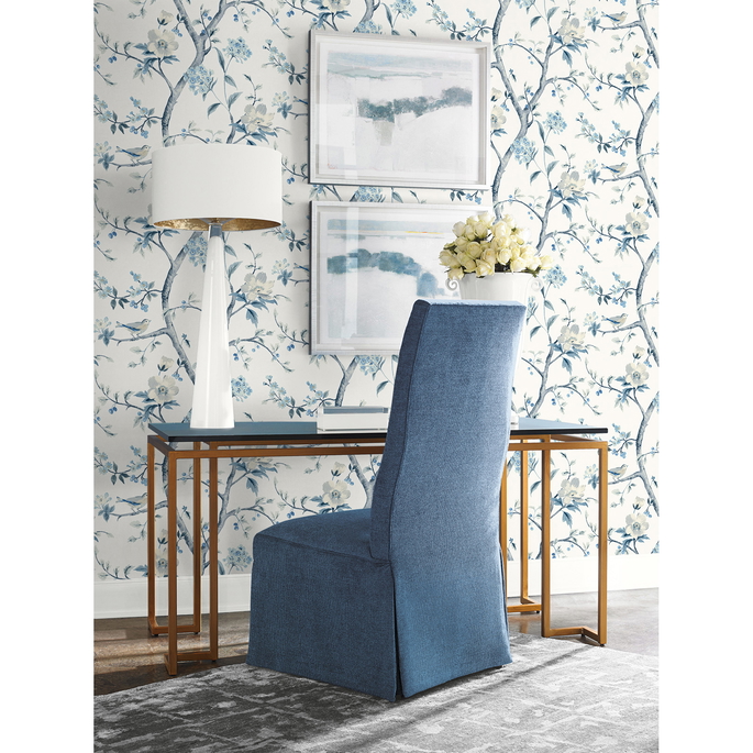 Lillian August Sparrow Haven Breezy Blue Wallpaper image 2 of 3