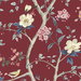 Lillian August Sparrow Haven Crimson Wallpaper