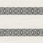 Lillian August Alani Geo Stripe Charcoal Wallpaper