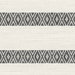 Lillian August Alani Geo Stripe Charcoal Wallpaper