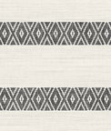 Lillian August Alani Geo Stripe Charcoal Wallpaper