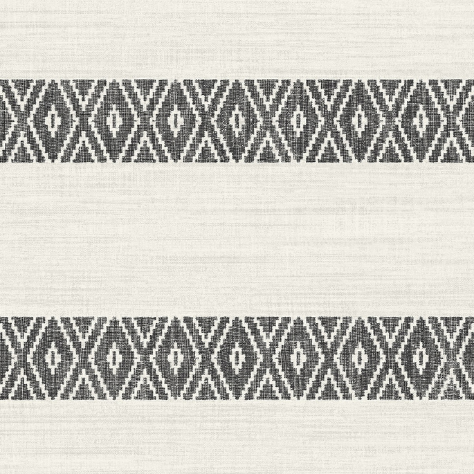 Lillian August Alani Geo Stripe Charcoal Wallpaper image 1 of 3