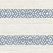 Lillian August Alani Geo Stripe Blue Bell Wallpaper