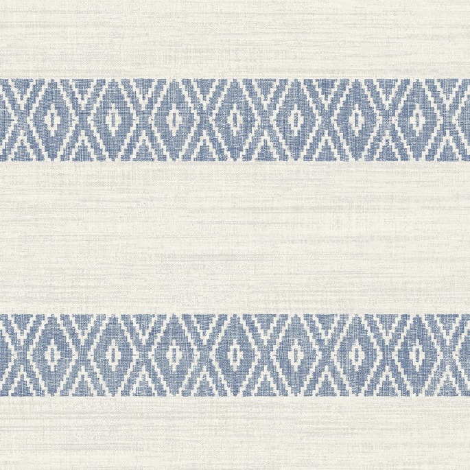 Lillian August Alani Geo Stripe Blue Bell Wallpaper image 1 of 3