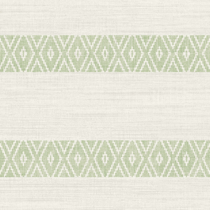 Lillian August Alani Geo Stripe Aloe Wallpaper image 1 of 3