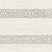 Lillian August Alani Geo Stripe Fog Wallpaper